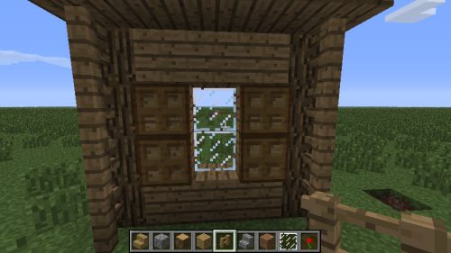 Add some window shutters using trapdoors. 